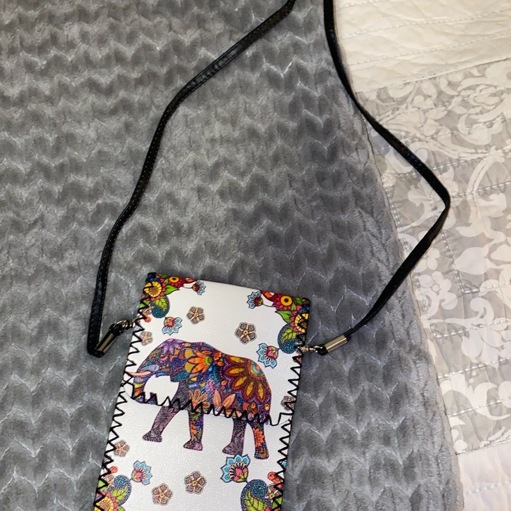Elephant phone wallet crossbody